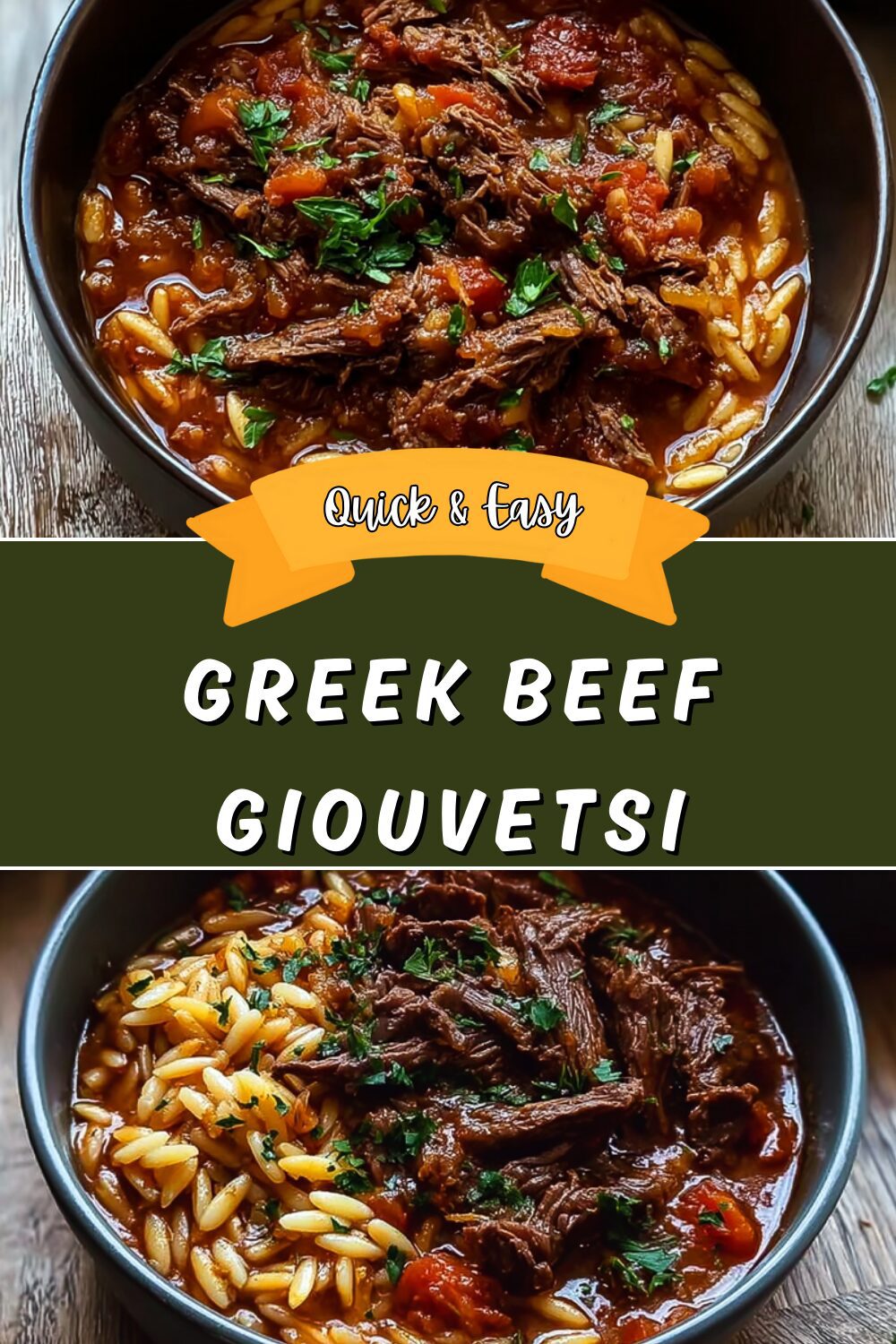 Greek Beef Giouvetsi