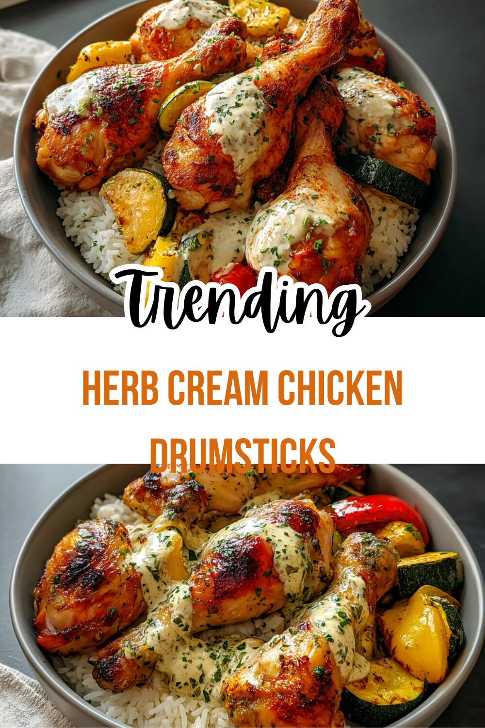 Herb Cream Chicken Drumsticks