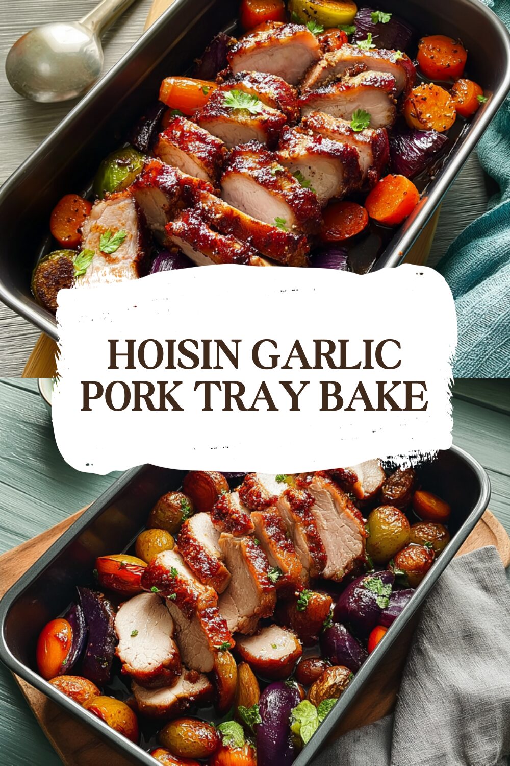 Hoisin Garlic Pork Tray Bake