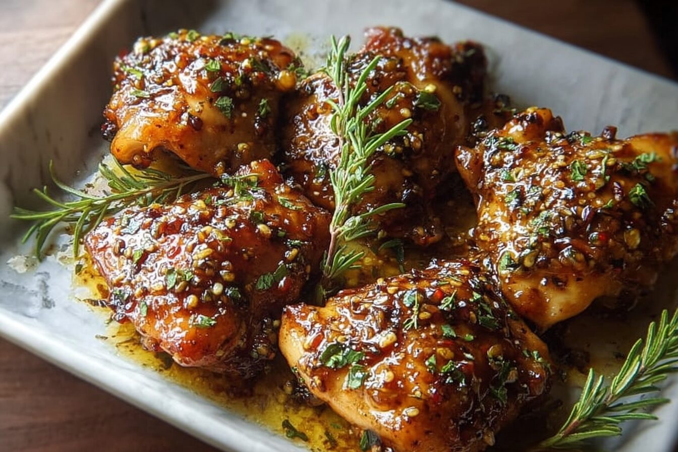 Honey Glazed Chicken Thighs
