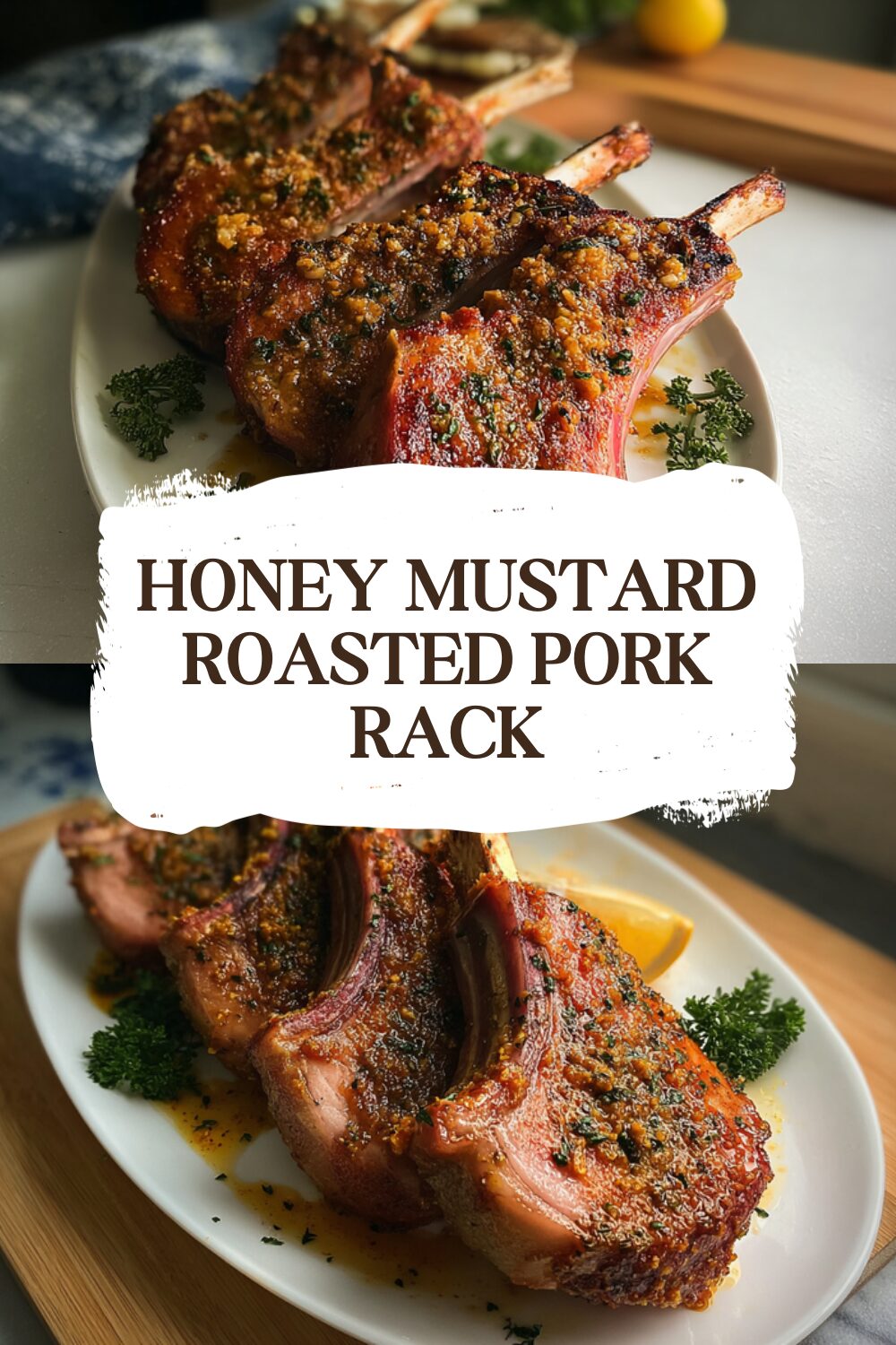 Honey Mustard Roasted Pork Rack