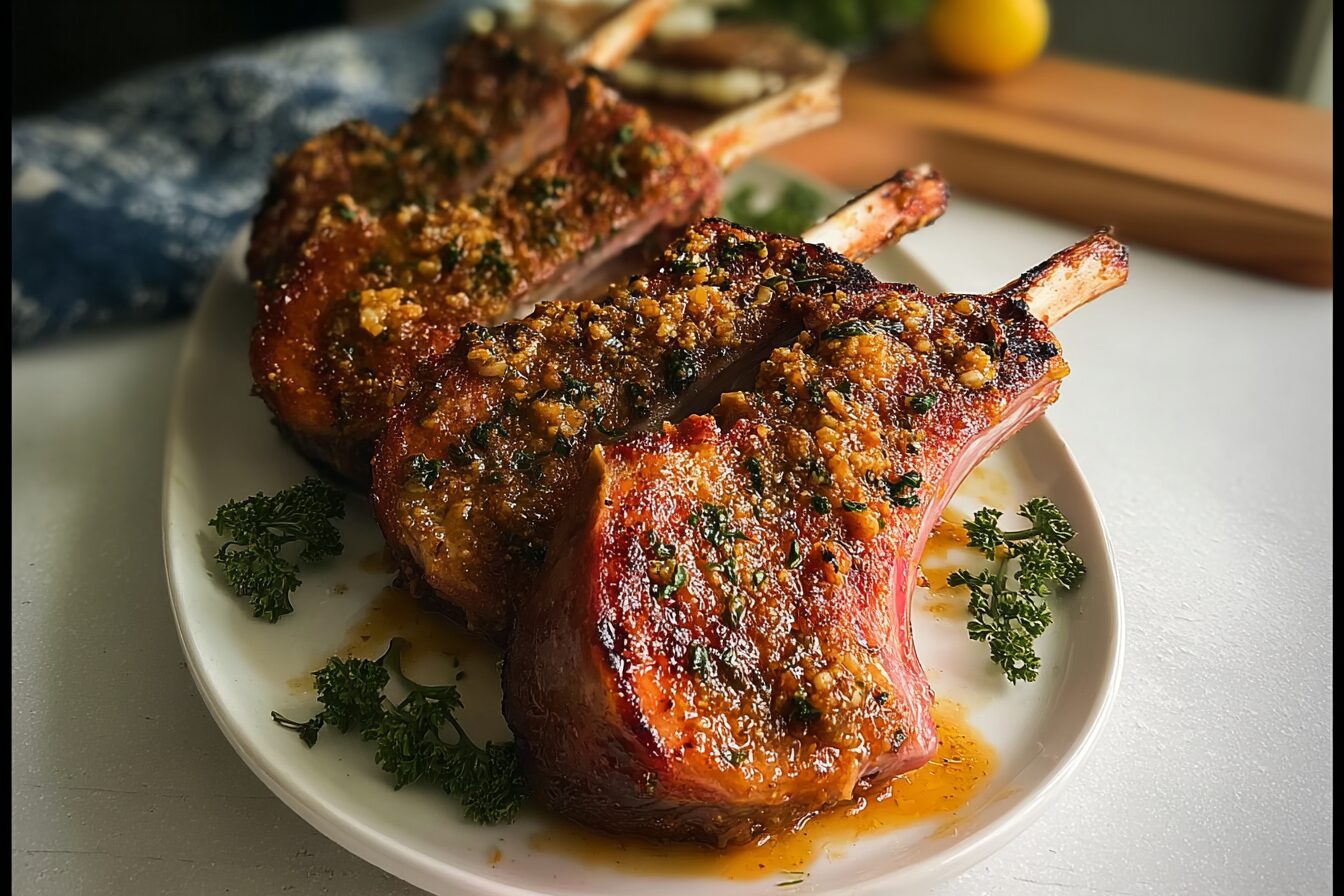 Honey Mustard Roasted Pork Rack