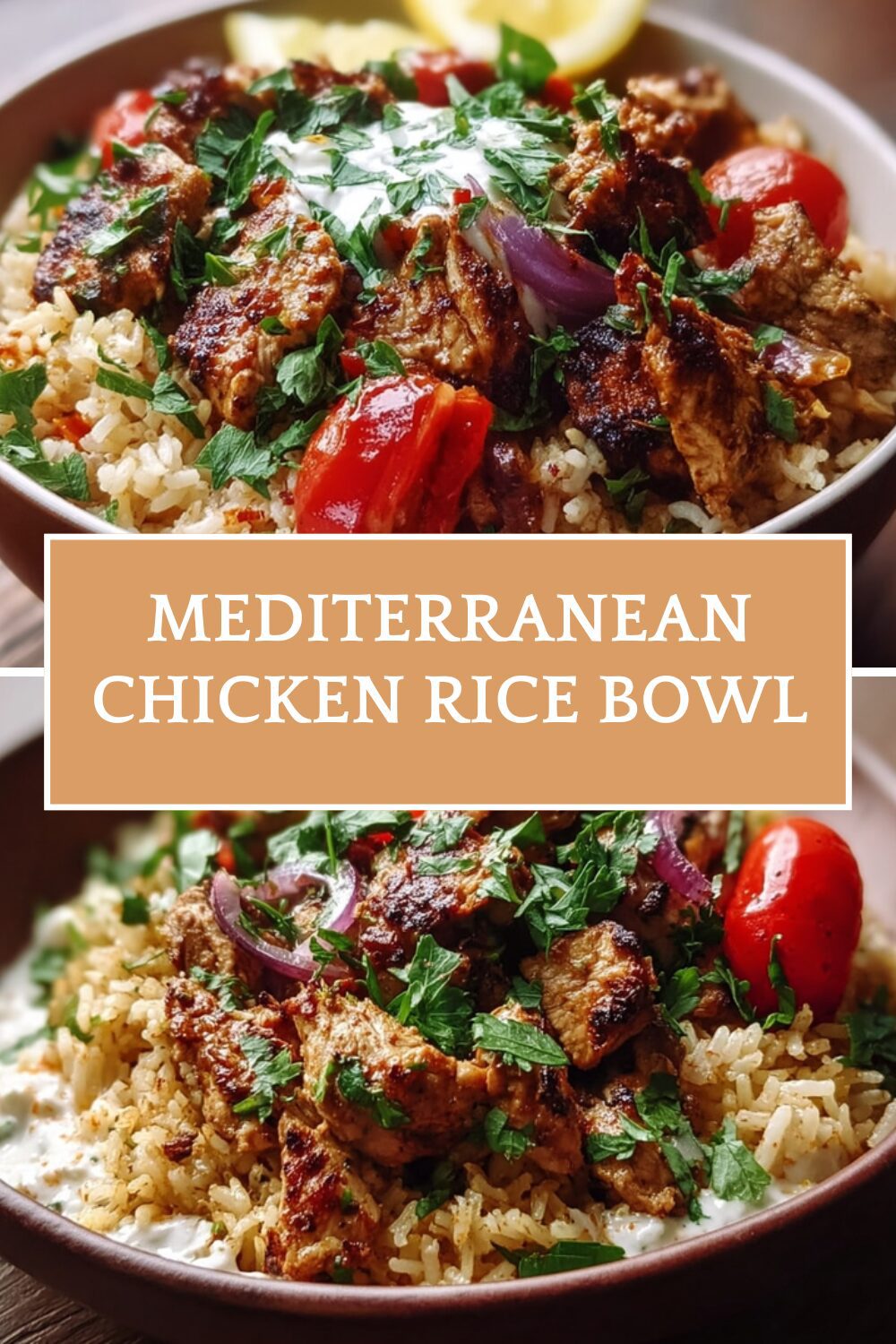 Mediterranean Chicken Rice Bowl