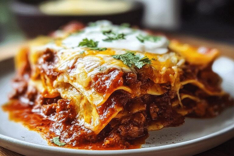 New Mexico Style Stacked Red Enchiladas 40.Png