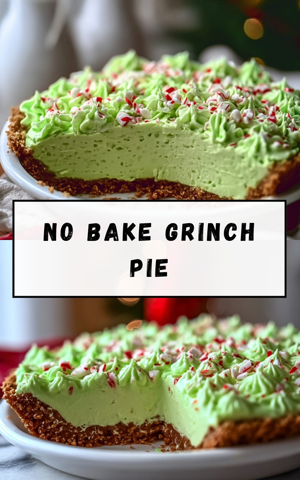 No Bake Grinch Pie