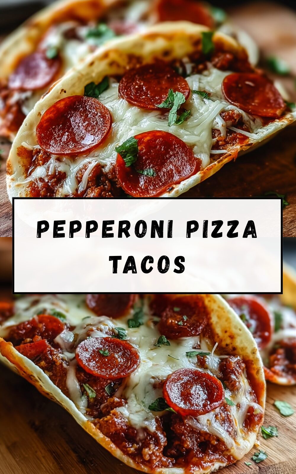 Pepperoni Pizza Tacos