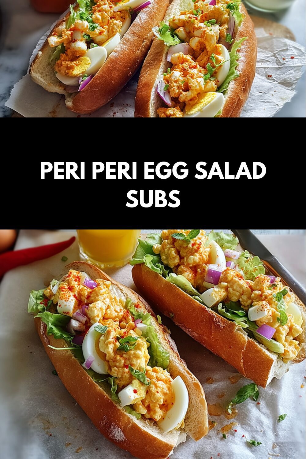 Peri Peri Egg Salad Subs