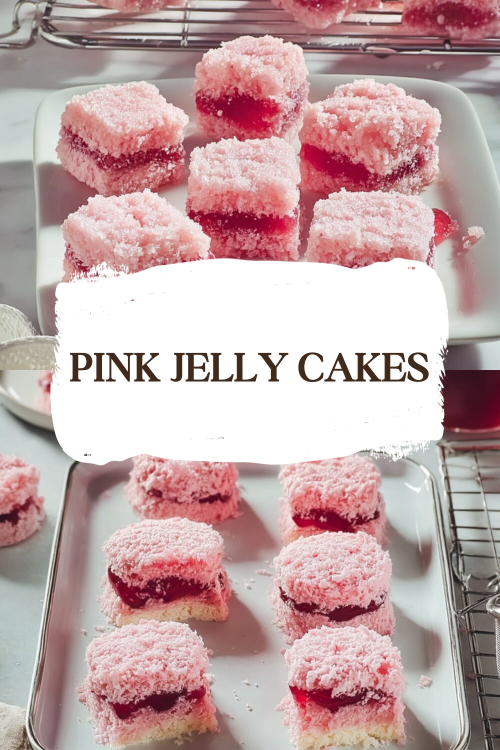 Pink Jelly Cakes