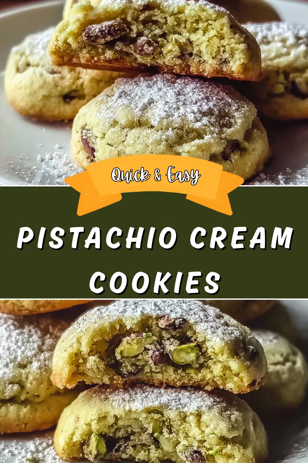 Pistachio Cream Cookies