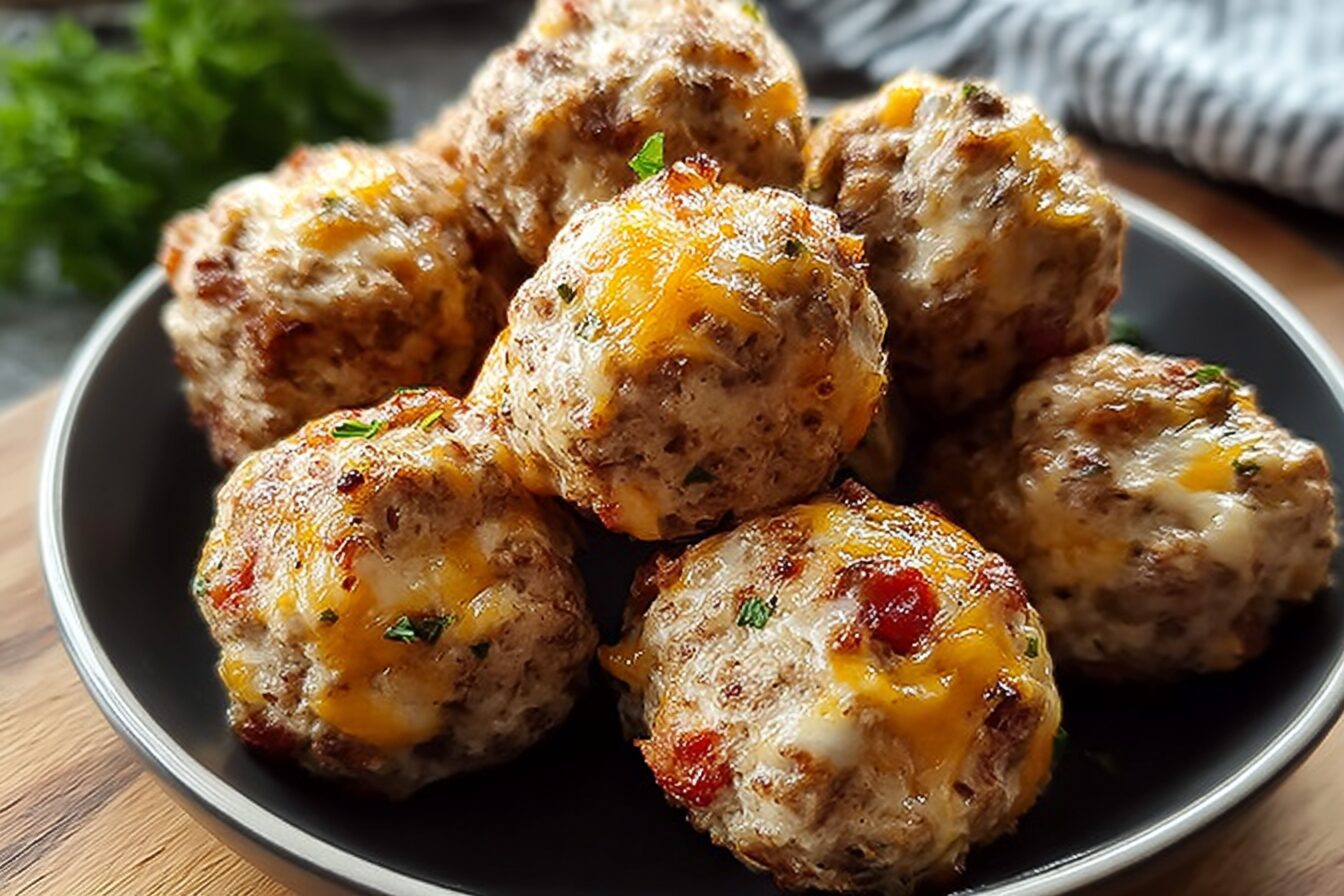 Rotel Cream Cheese Sausage Balls
