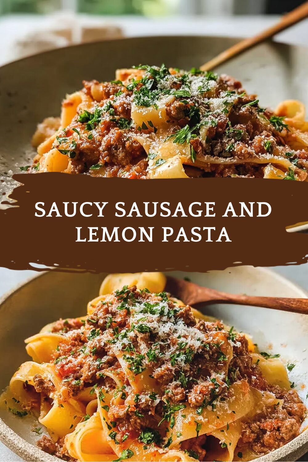 Saucy Sausage And Lemon Pasta