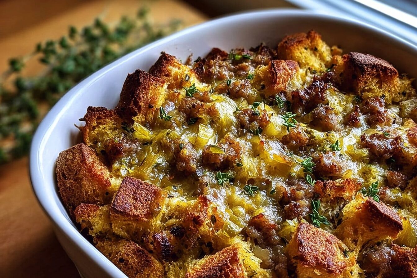 Sausage Sourdough Stuffing