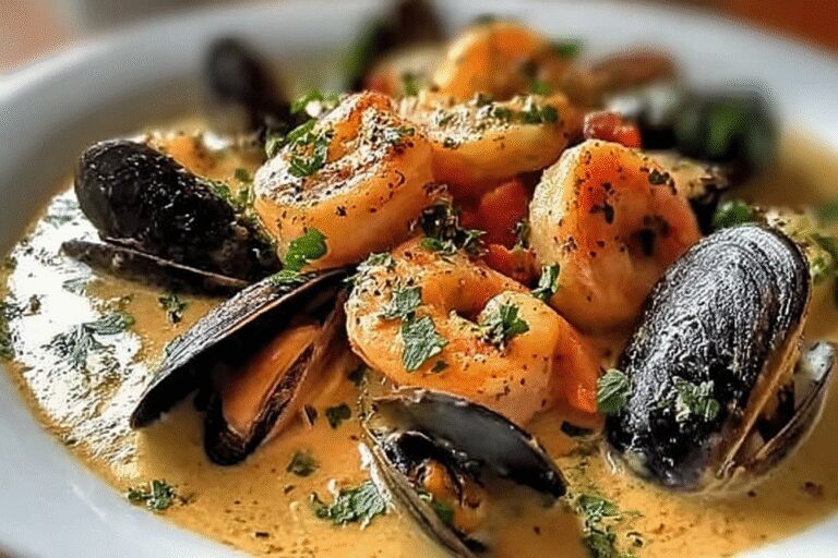 Shrimp And Mussels Creamy Garlic Sauce 70.Png