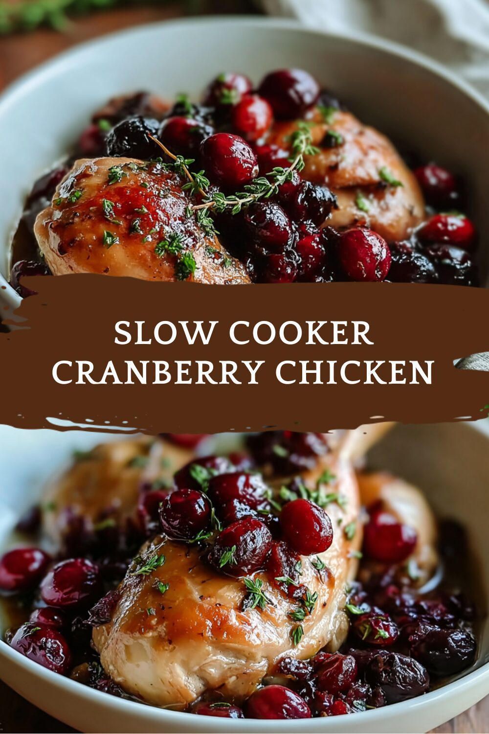 Slow Cooker Cranberry Chicken