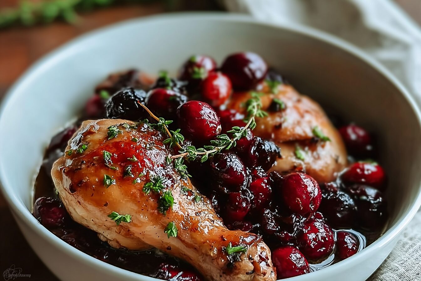 Slow Cooker Cranberry Chicken