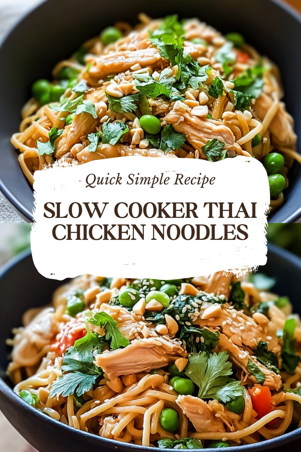 Slow Cooker Thai Chicken Noodles