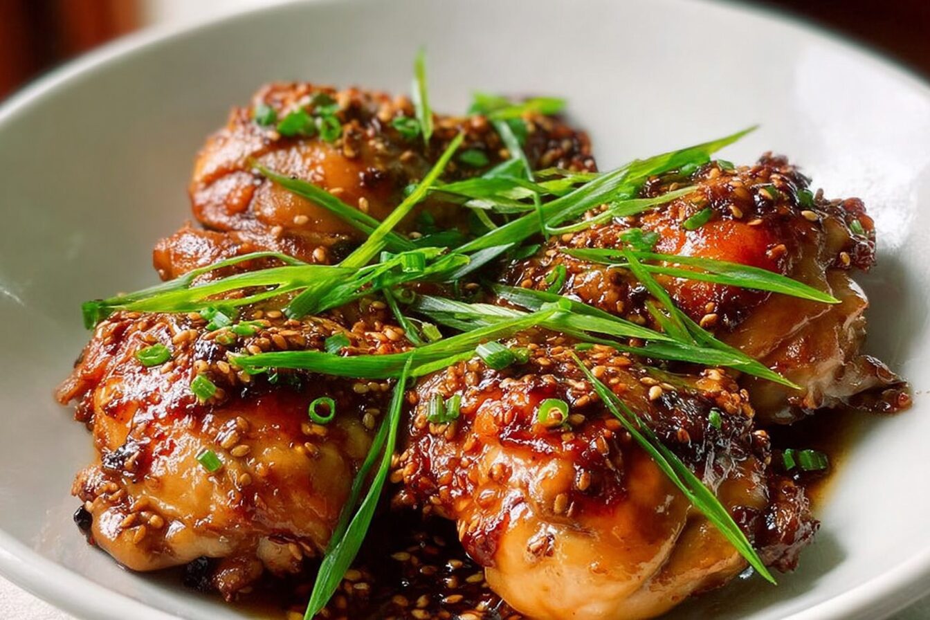 Soy Garlic Chicken Thighs