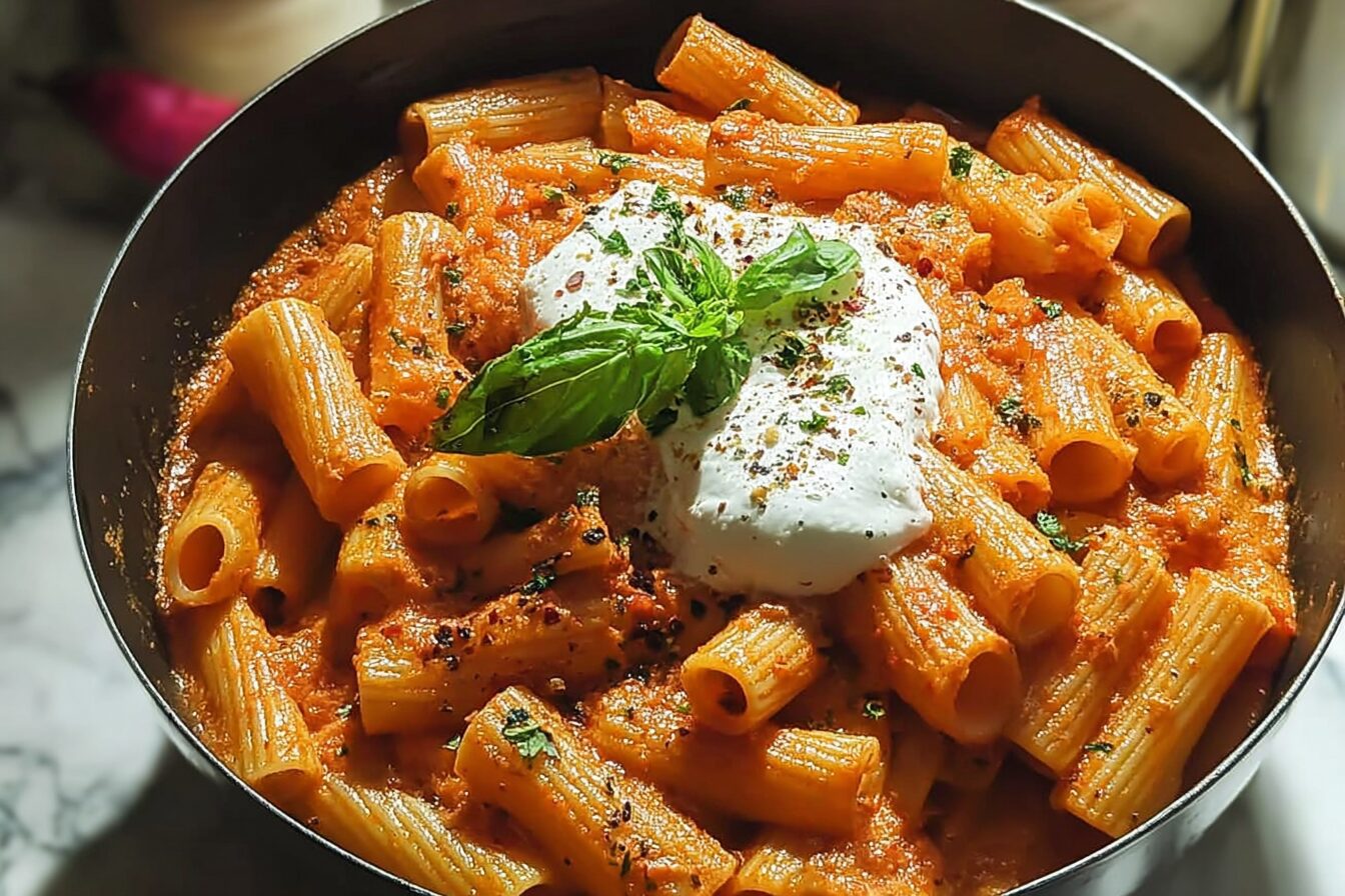 Spicy Burrata Rigatoni