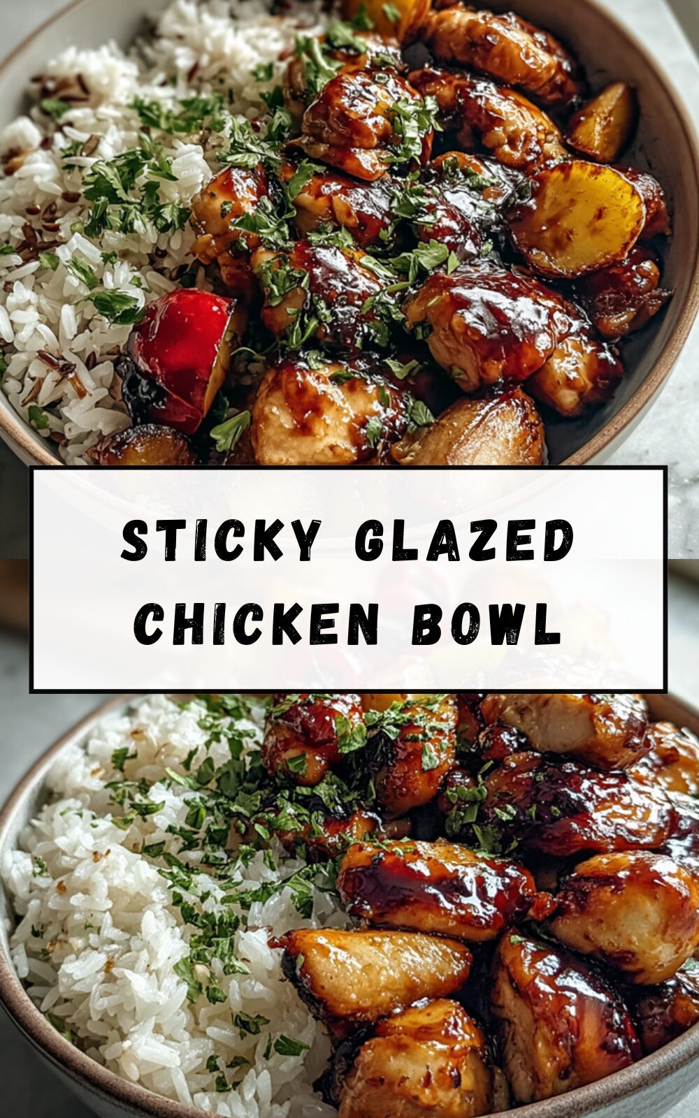 Sticky Glazed Chicken Bowl