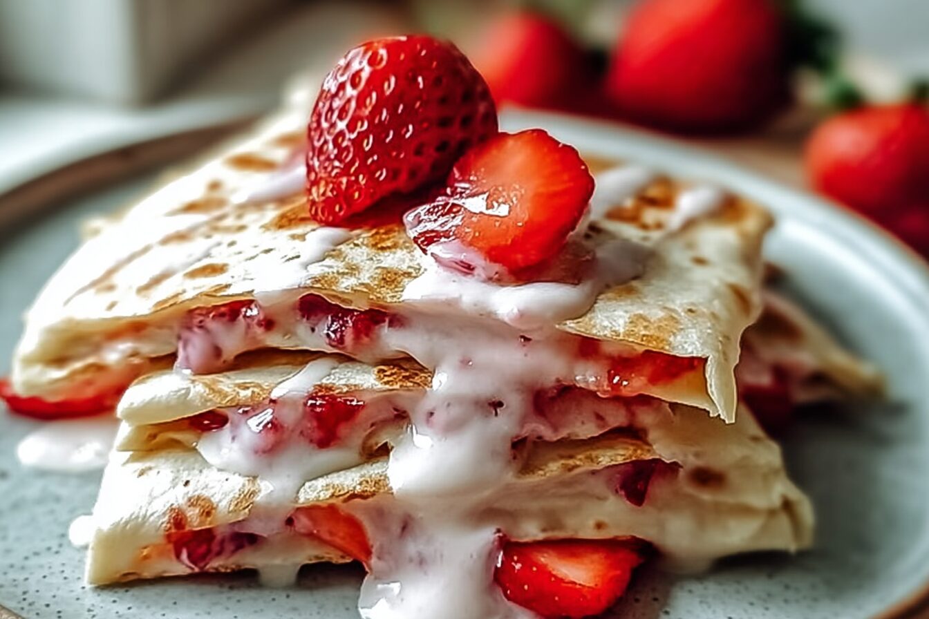 Strawberry Cheesecake Quesadilla