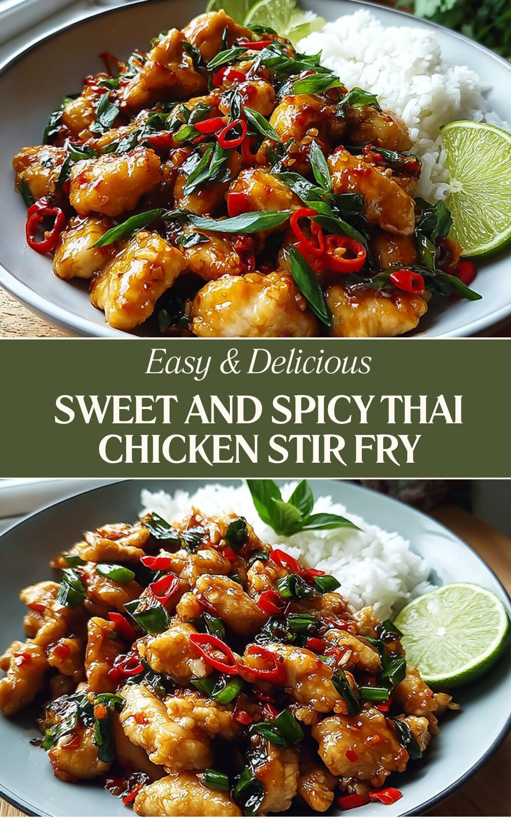 Sweet And Spicy Thai Chicken Stir Fry