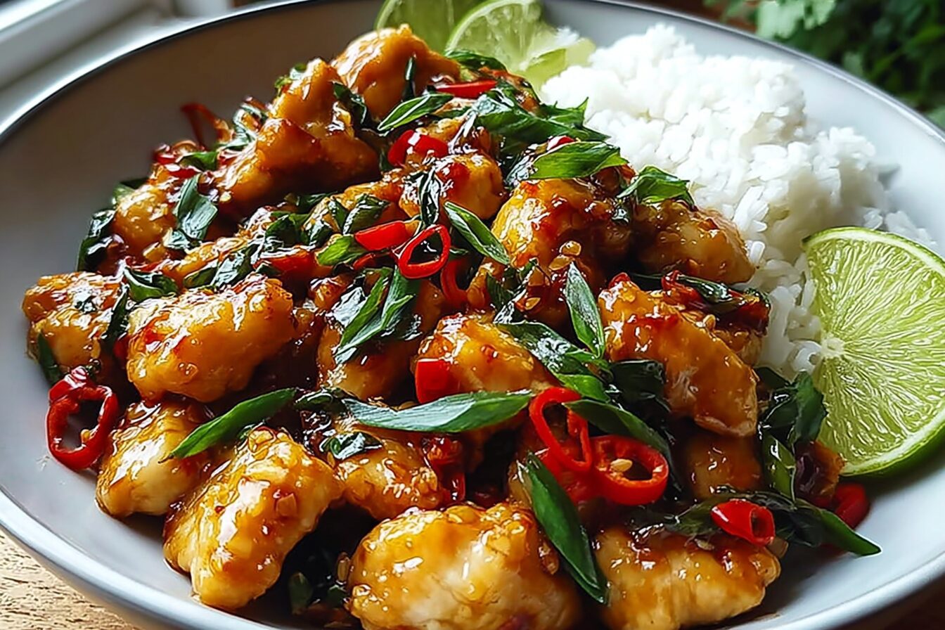 Sweet And Spicy Thai Chicken Stir Fry