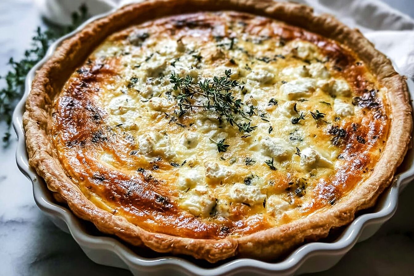 Sweet Potato Goat Cheese Quiche
