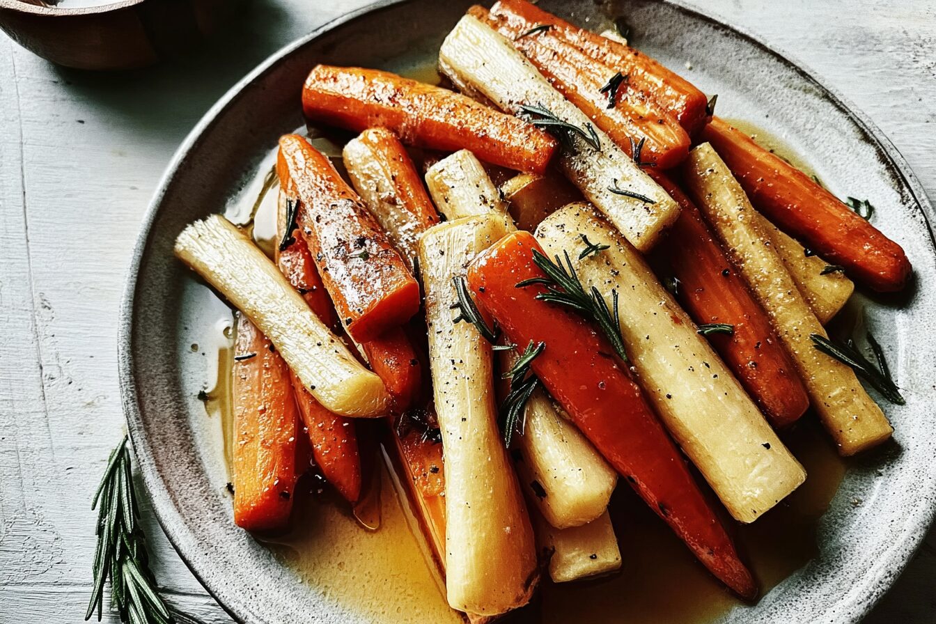 Tarragon And Honey Parsnips And Carrots
