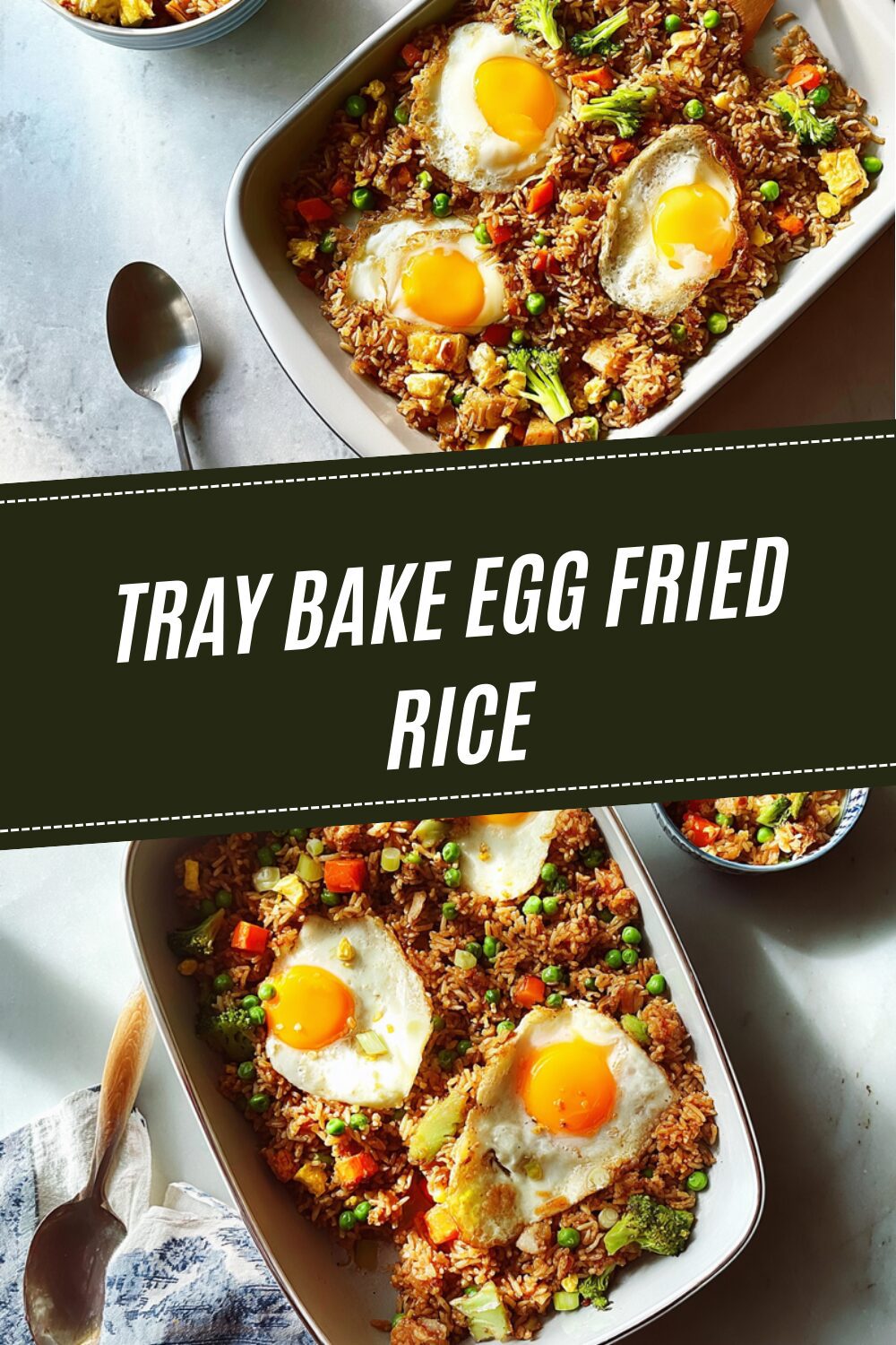Tray Bake Egg Fried Rice