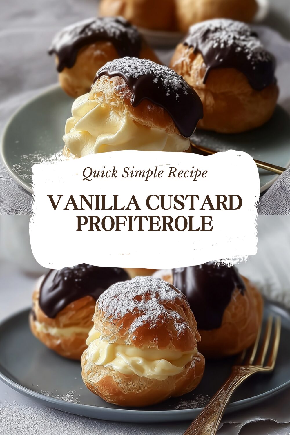 Vanilla Custard Profiterole