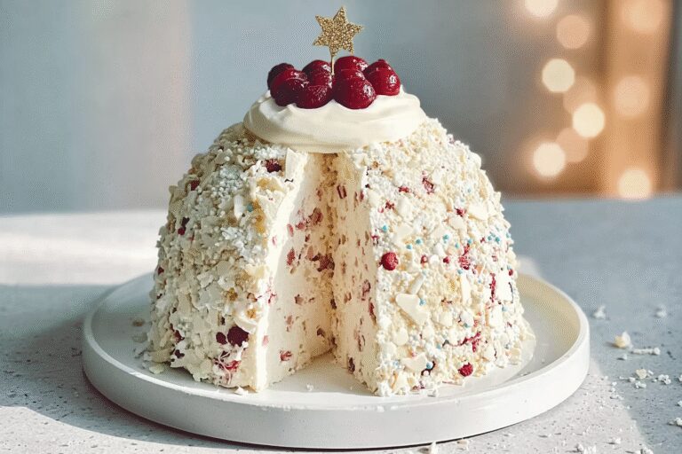 White Christmas Crackle Surprise Cake 100.Png