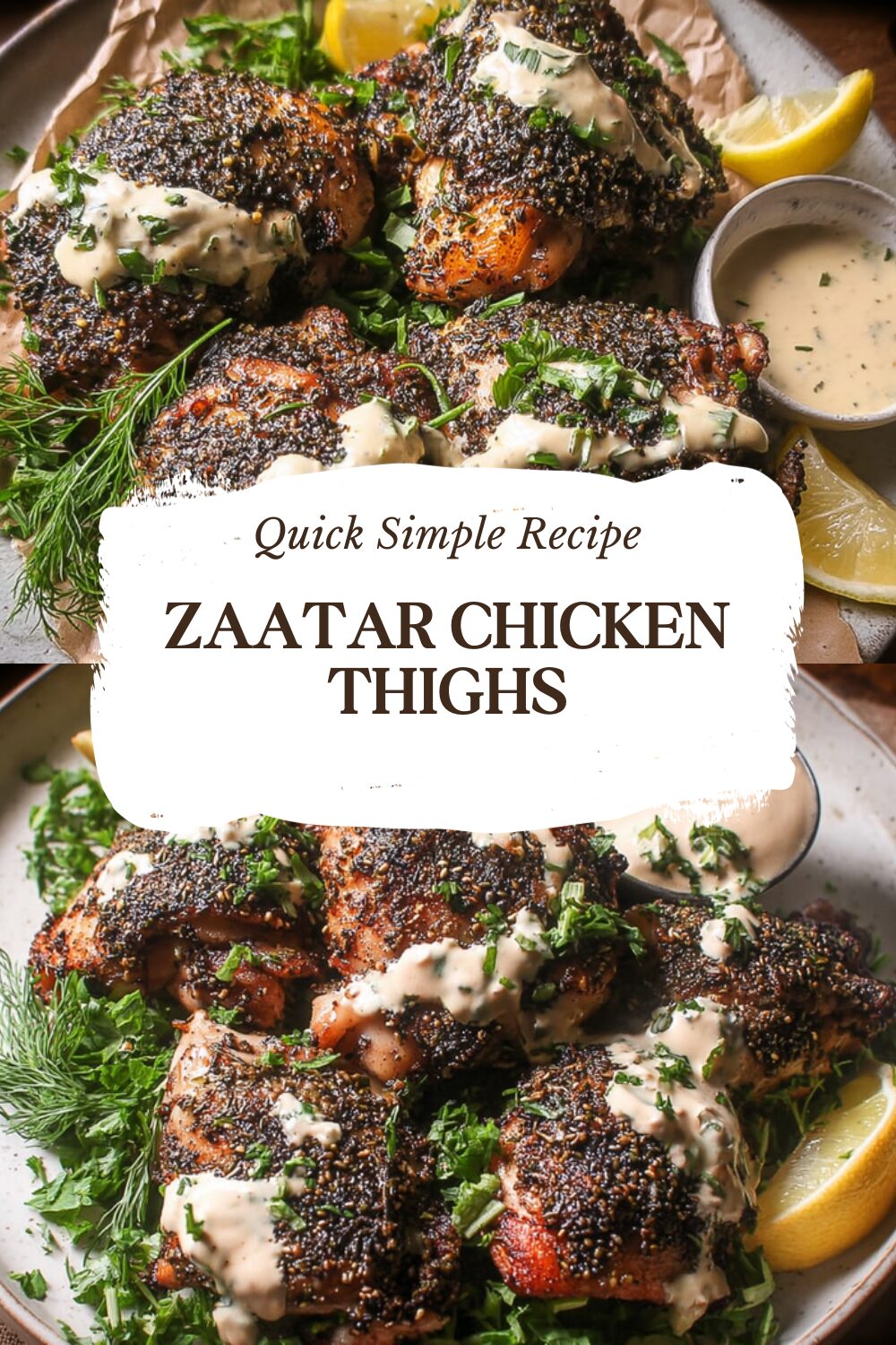 Zaatar Chicken Thighs