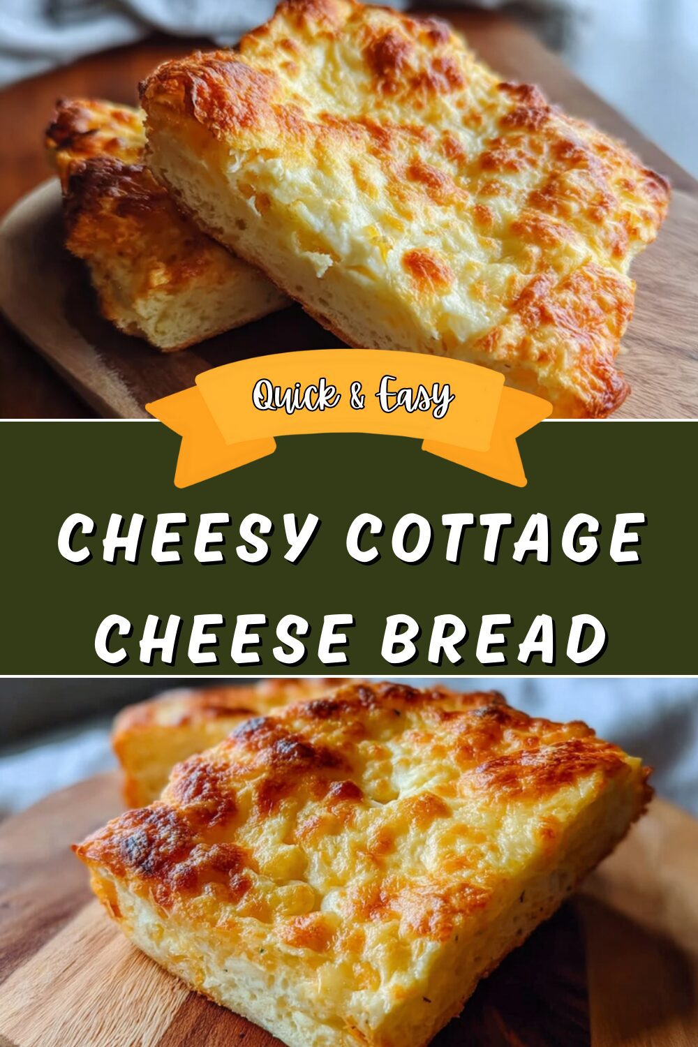 Cheesy Cottage Cheese Bread