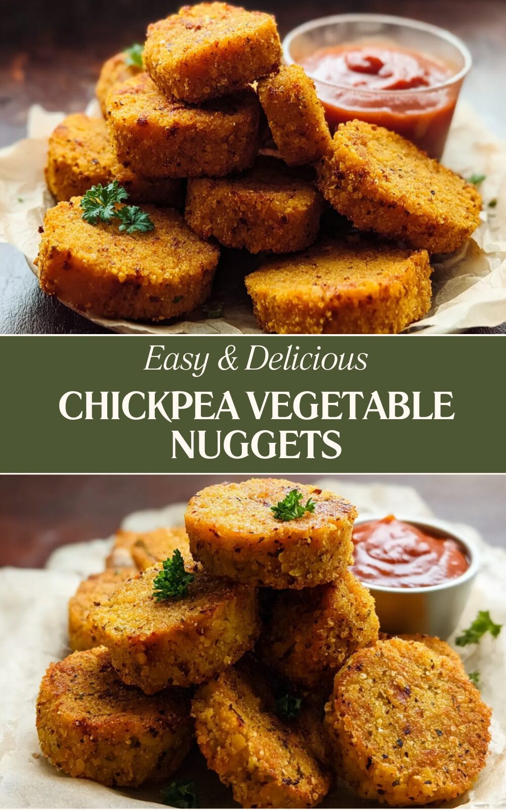 Chickpea Vegetable Nuggets