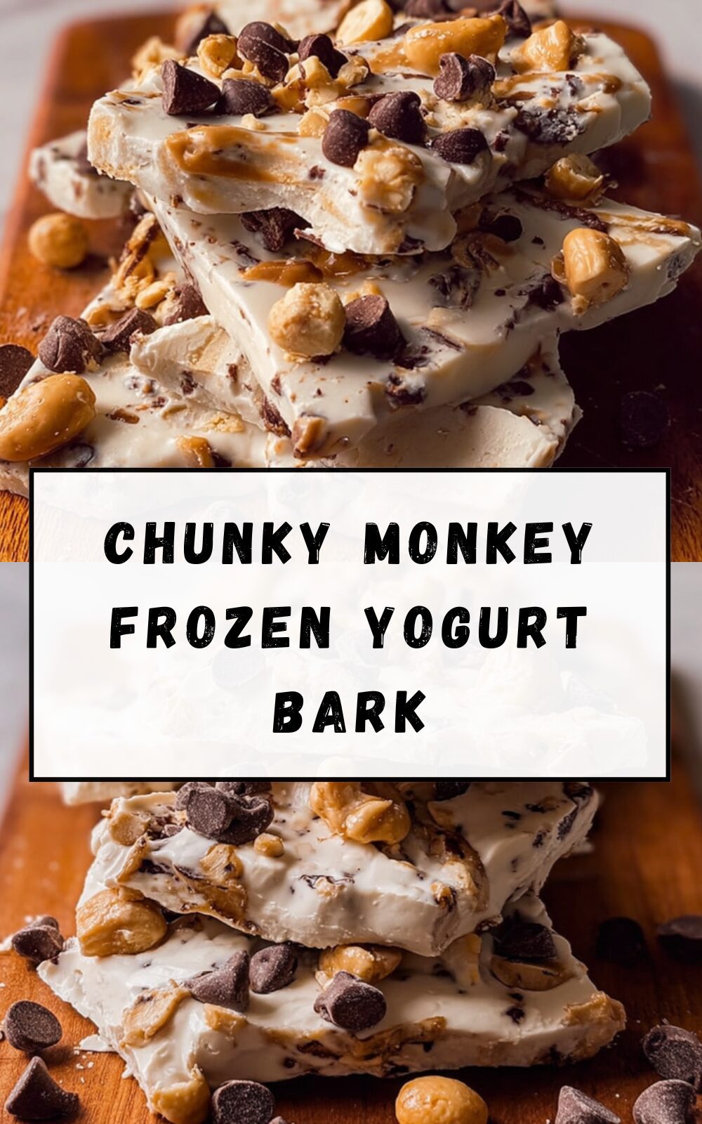Chunky Monkey Frozen Yogurt Bark