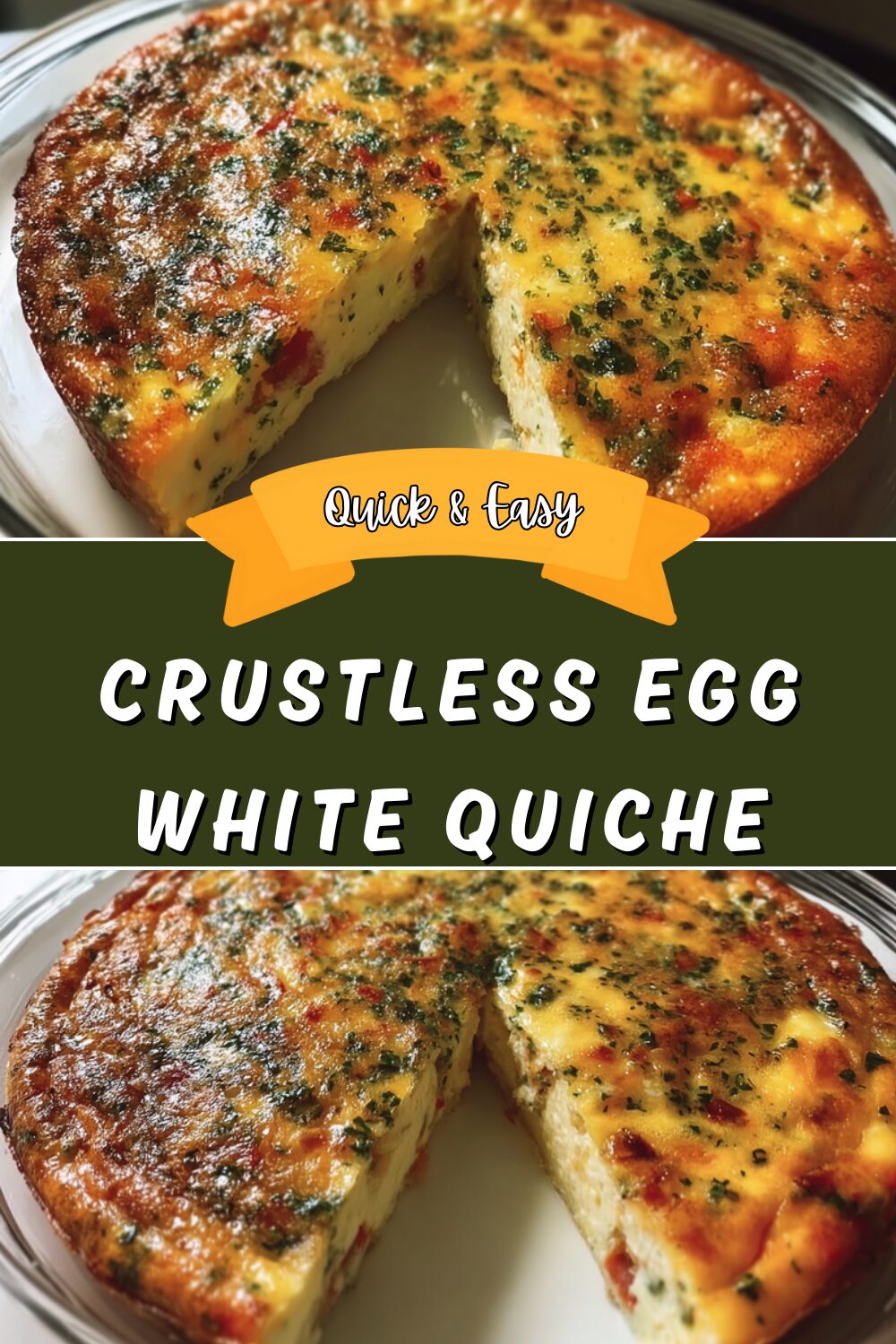 Crustless Egg White Quiche