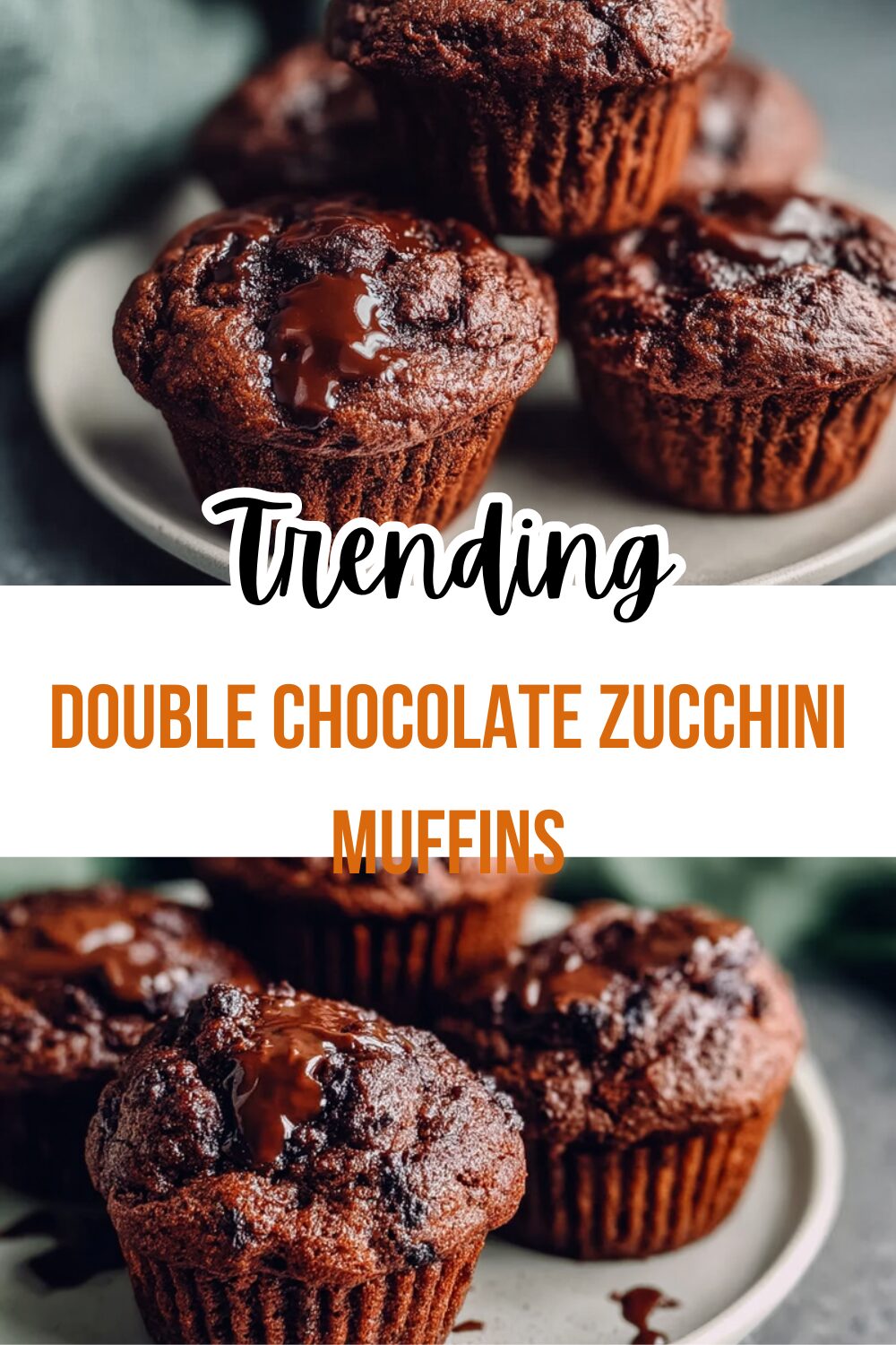 Double Chocolate Zucchini Muffins