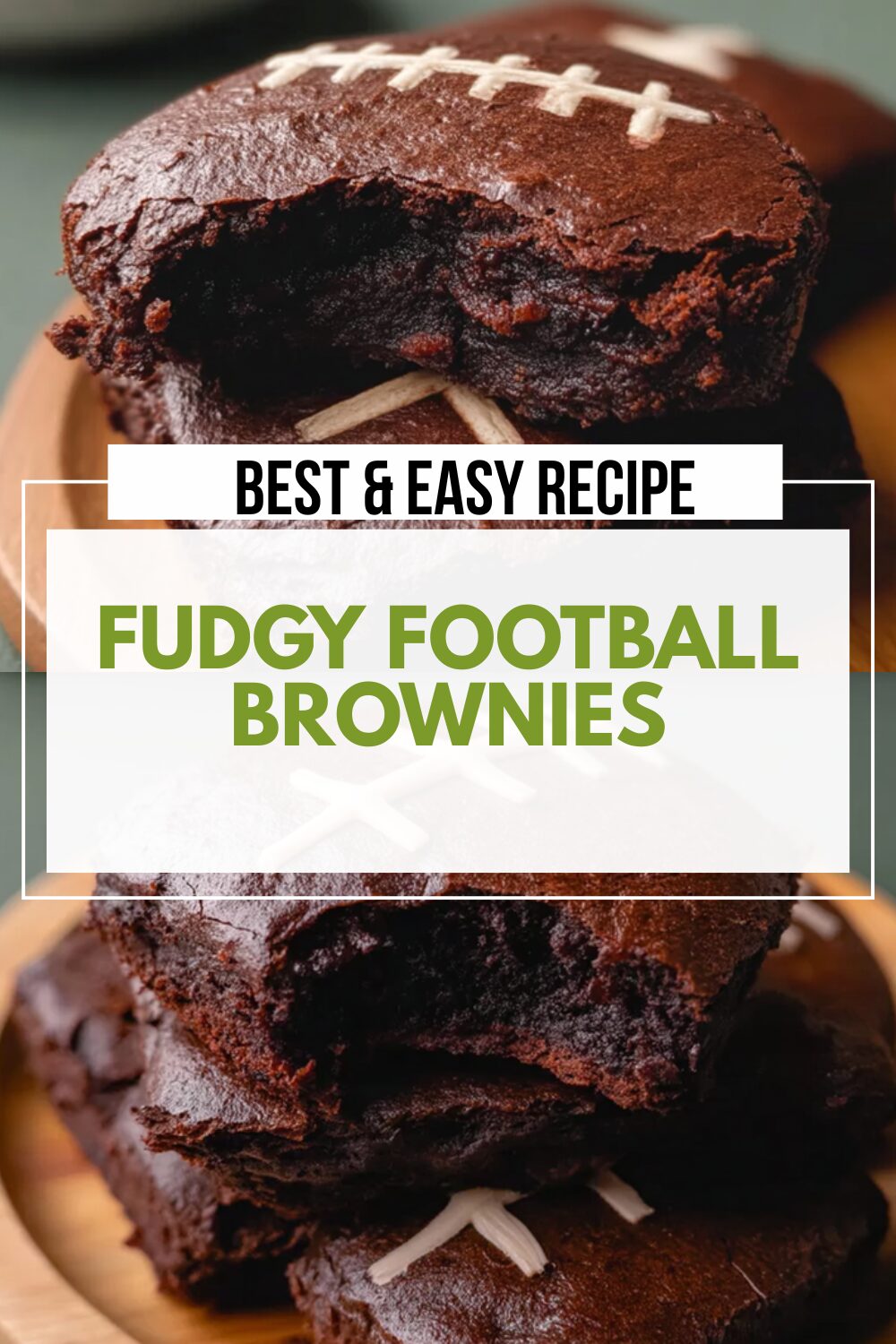 Fudgy Football Brownies