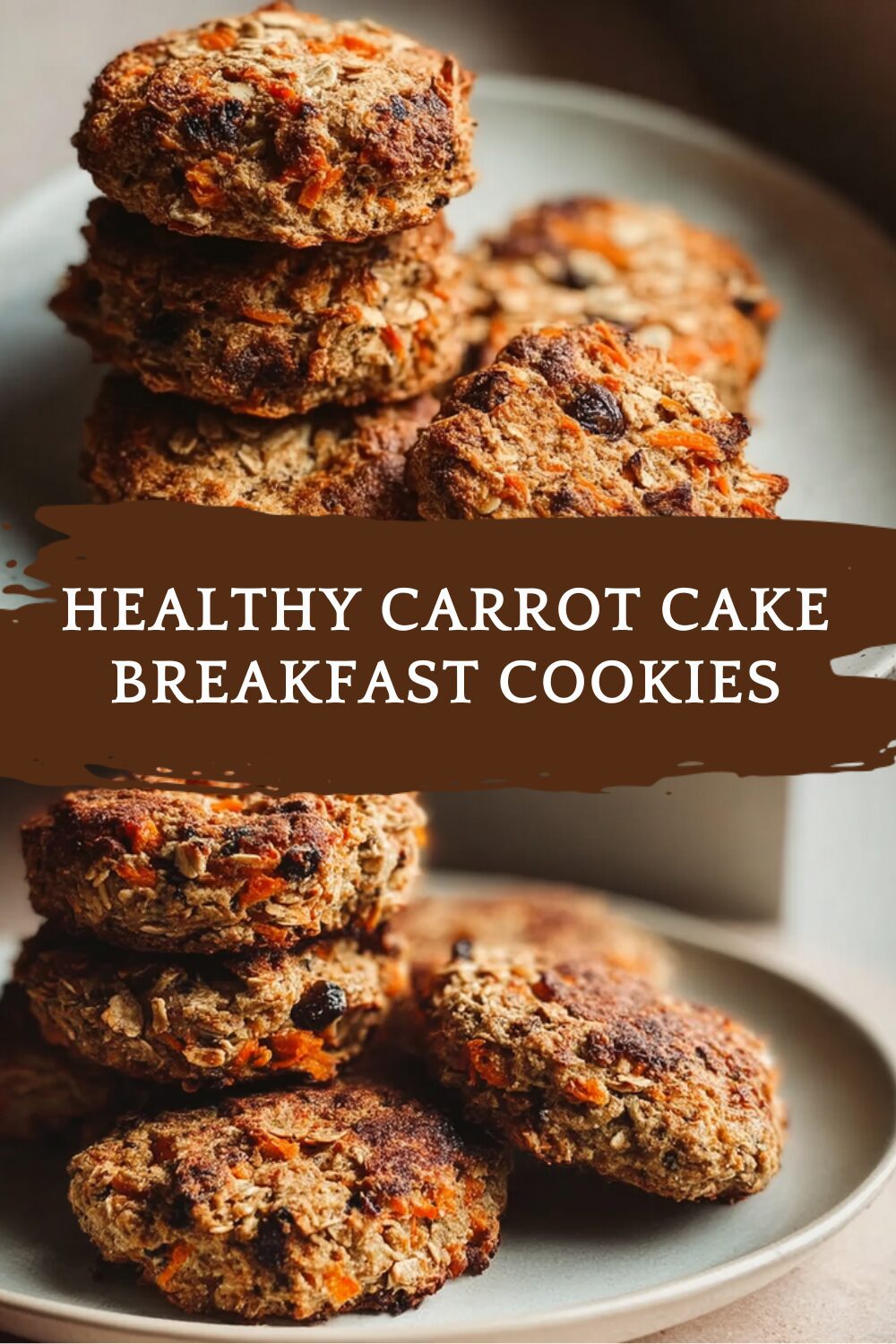 Healthy Carrot Cake Breakfast Cookies