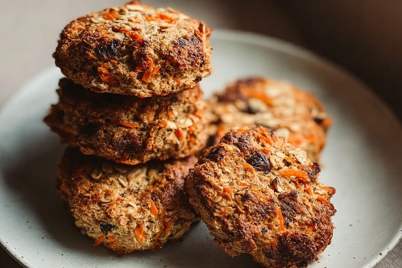 Healthy Carrot Cake Breakfast Cookies