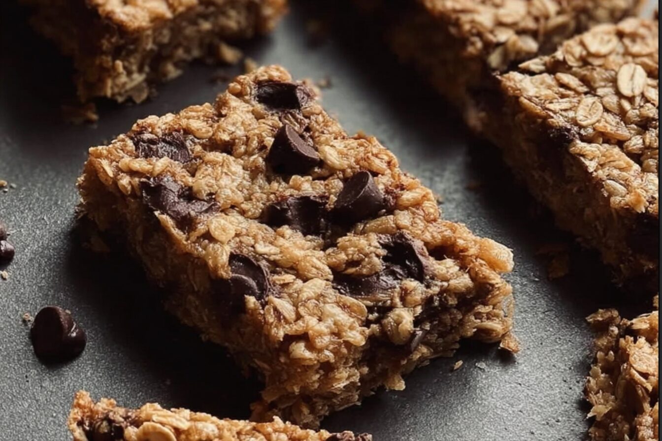 Healthy Oatmeal Chocolate Chip Bars