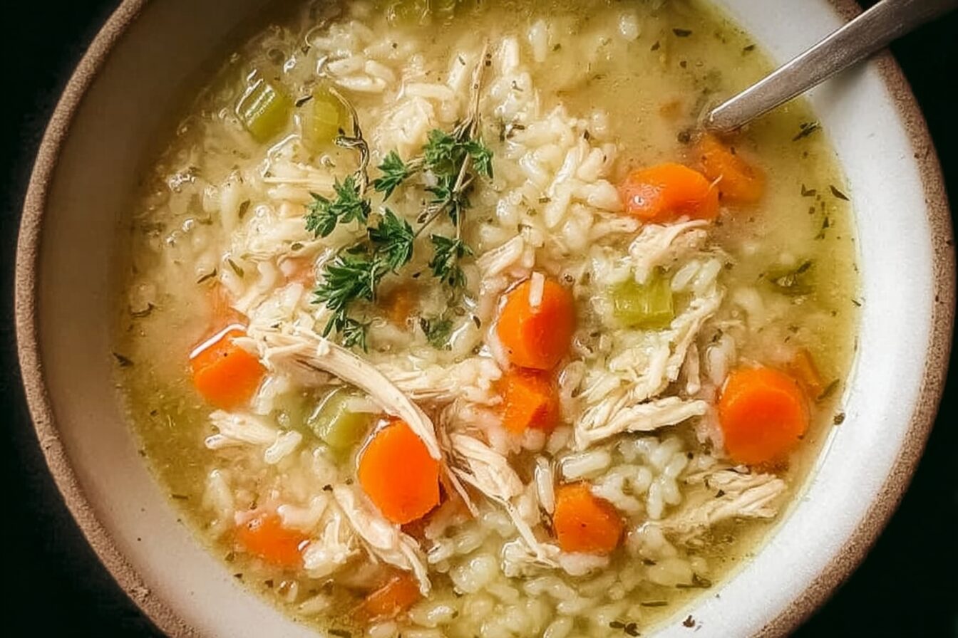 Slow Cooker Chicken And Rice Soup