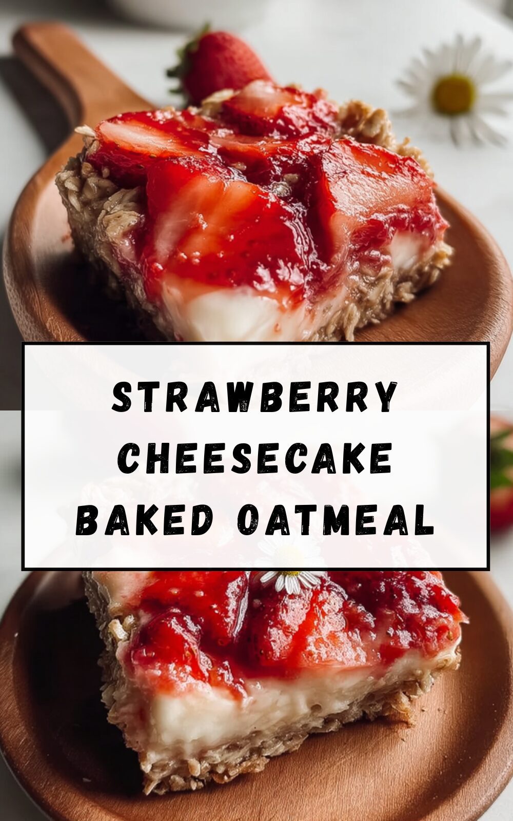 Strawberry Cheesecake Baked Oatmeal
