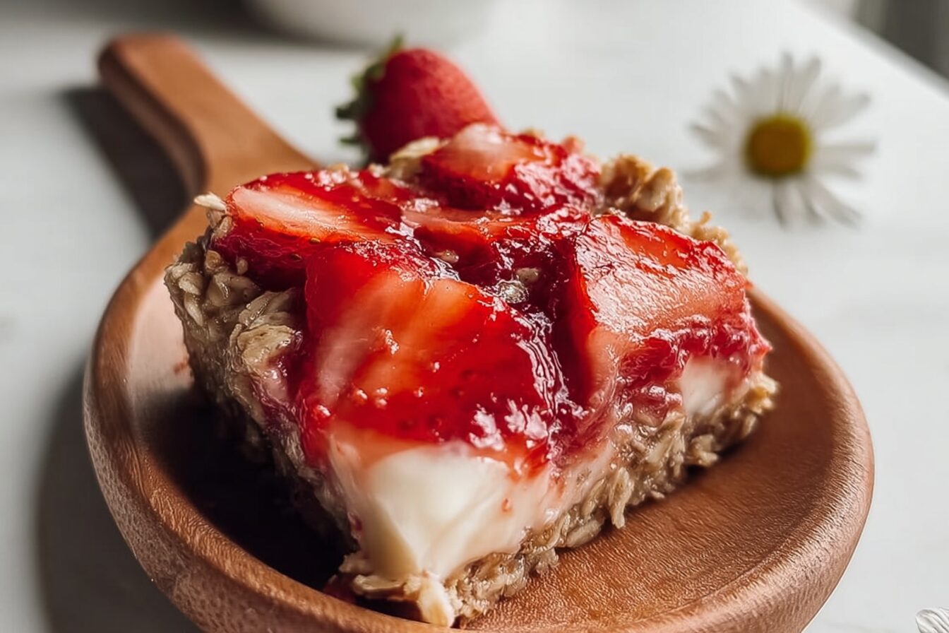 Strawberry Cheesecake Baked Oatmeal