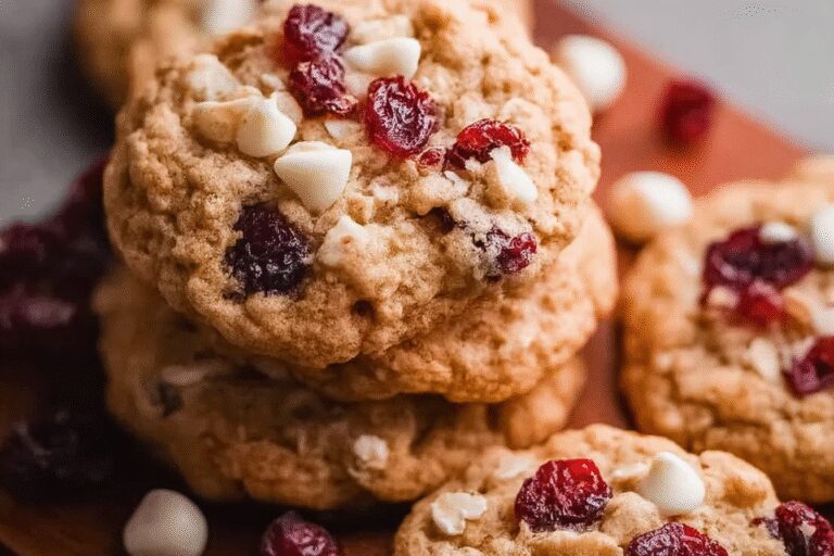 White Chocolate Cranberry Oatmeal Cookies 22.Png