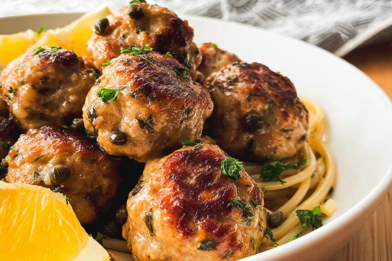 Chicken Piccata Meatballs
