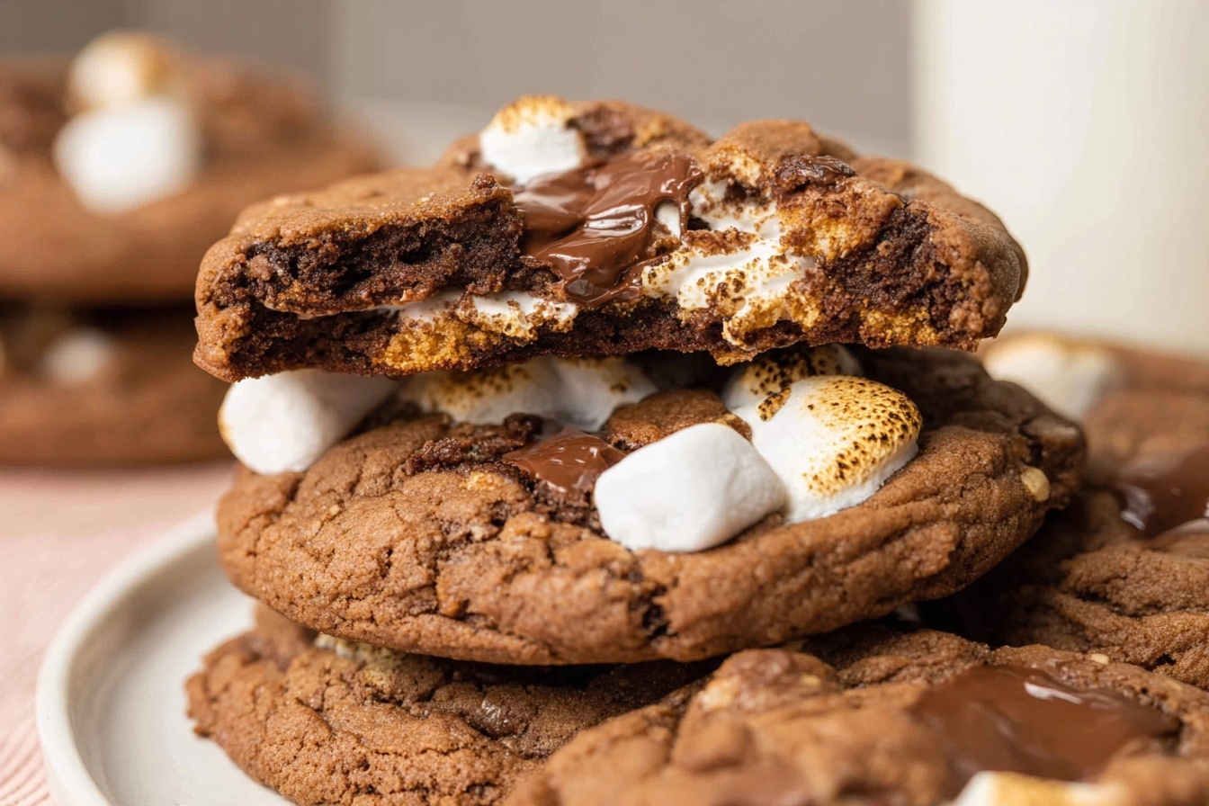 Chocolate Smores Cookies