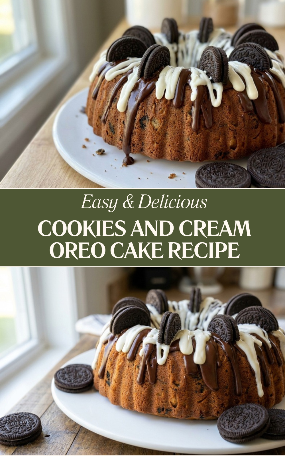 Cookies And Cream Oreo Cake Recipe