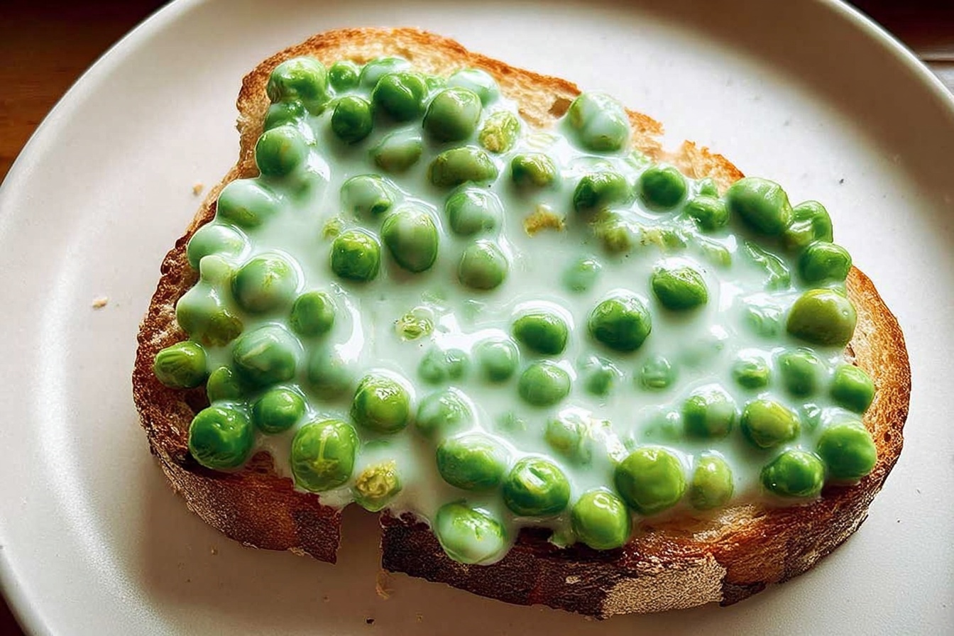 Creamed Peas On Toast
