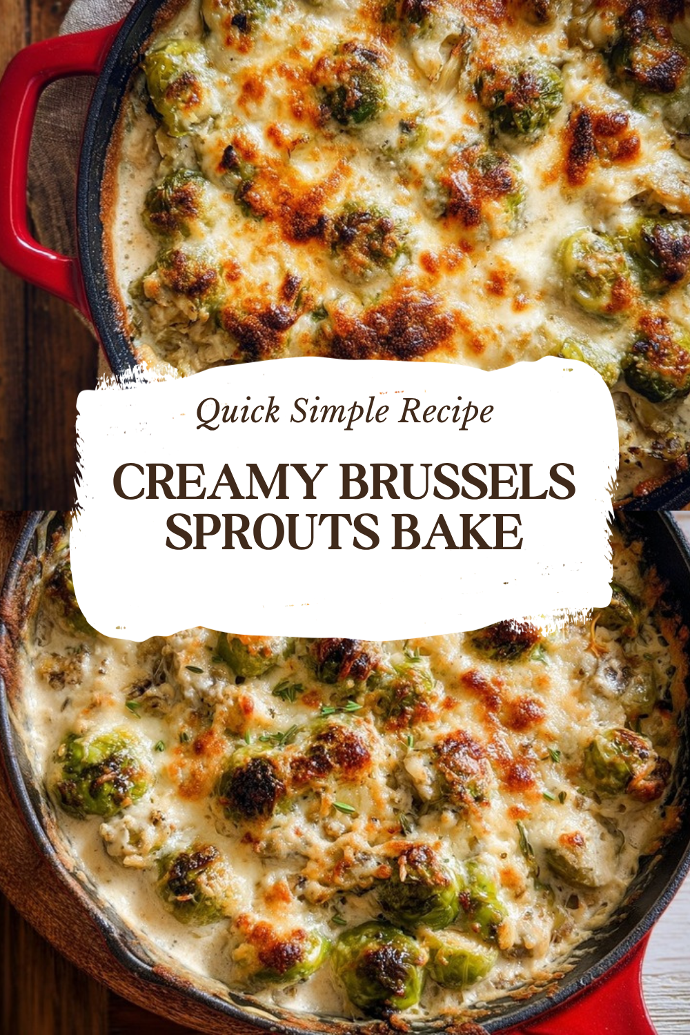 Creamy Brussels Sprouts Bake